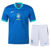Maglie da calcio Brasile Seconda Maglia Bambino Copa America 2024 Manica Corta (+ Pantaloni corti)